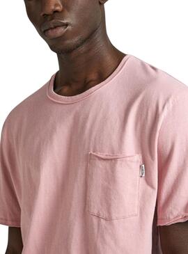 T-Shirt Pepe Jeans Carrinson Rosa Für Herren