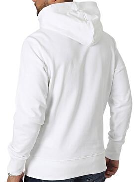 Kapuzenpullover Calvin Klein Jeans Institutional Hoodie Weiß