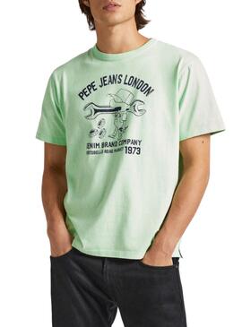 T-shirt Pepe Jeans Cedric Grün für Herren