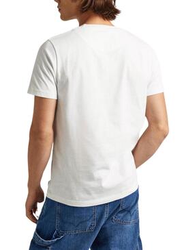 T-shirt Pepe Jeans Cherry Weiß für Männer