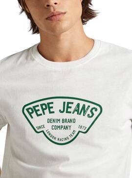T-shirt Pepe Jeans Cherry Weiß für Männer