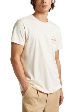 T-shirt Pepe Jeans Craig Beige für Herren