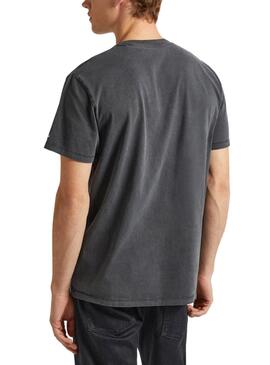 T-Shirt Pepe Jeans Jacko Schwarz für Männer.