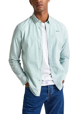 Hemd Pepe Jeans Peach Grün für Herren