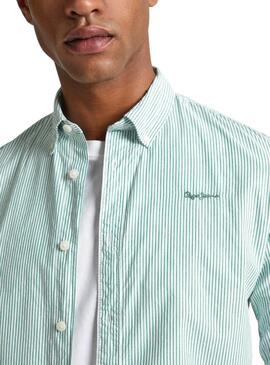 Hemd Pepe Jeans Peach Grün für Herren