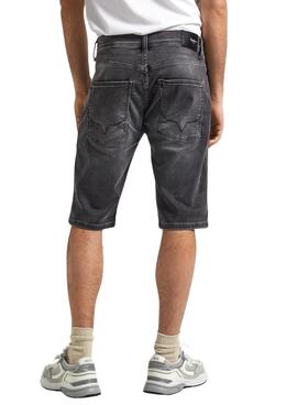 Shorts Pepe Jeans Slim Negro Para Hombre -> Bermuda Pepe Jeans Slim Schwarz für Herren