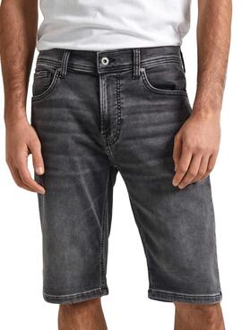 Shorts Pepe Jeans Slim Negro Para Hombre -> Bermuda Pepe Jeans Slim Schwarz für Herren