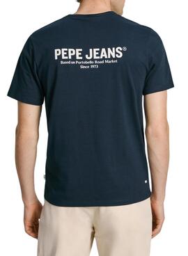 T-Shirt Pepe Jeans Sam in Marineblau für Männer