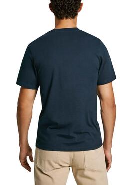 T-Shirt Pepe Jeans Albert in Marineblau für Herren