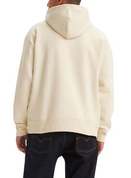 Levis Skate Kapuzenpullover in Beige für Männer