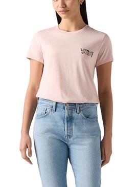 T-Shirt Levis The Perfect Tee in Neutrals rosa für Frauen