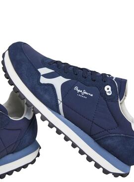 Turnschuhe Pepe Jeans Brit On blau für Männer