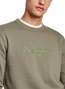 Pepe Jeans New Joe grünes Sweatshirt für Männer