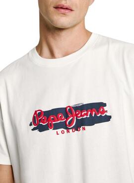 T-Shirt Pepe Jeans Ashram weiß für Männer