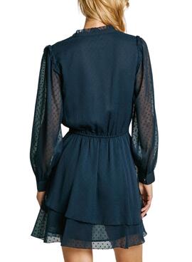 Pepe Jeans Otto Marineblaues Kleid für Frauen