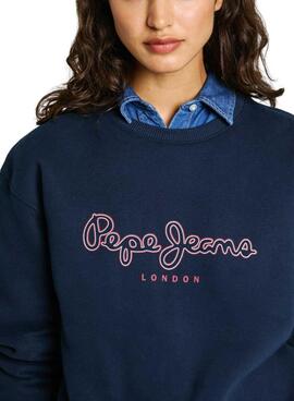 Sweatshirt Pepe Jeans Frida in Marineblau für Damen