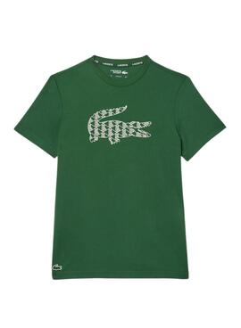 Lacoste Monogramm grünes T-Shirt für Männer