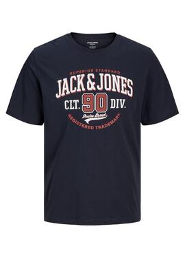 T-Shirt Jack and Jones Marine Logo für Männer