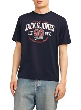 T-Shirt Jack and Jones Marine Logo für Männer