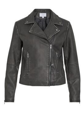 Bikerjacke Vila Vicara in Schwarz für Frauen