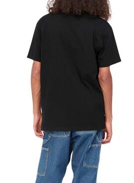 T-shirt Carhartt Script Schwarz für Männer.