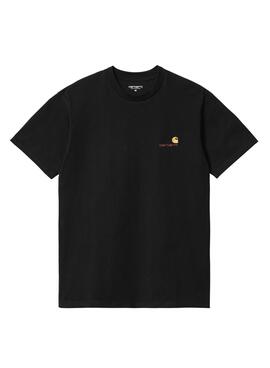 T-shirt Carhartt Script Schwarz für Männer.