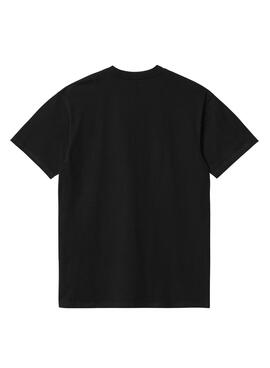 T-shirt Carhartt Script Schwarz für Männer.