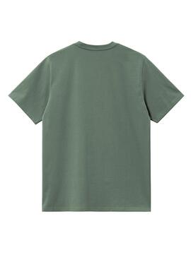 T-shirt Carhartt Pocket grün für Männer