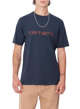 Carhartt marineblaues T-Shirt für Männer