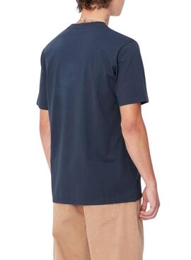 Carhartt marineblaues T-Shirt für Männer