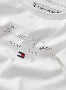 T-Shirt Tommy Hilfiger Nyc in Weiß für Mädchen