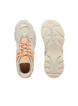 Sneakers Lacoste L003 beige und koralle für Männer