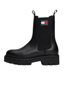 Stiefel Tommy Jeans Urban Chelsea in Schwarz für Frauen