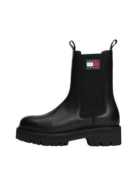 Stiefel Tommy Jeans Urban Chelsea in Schwarz für Frauen