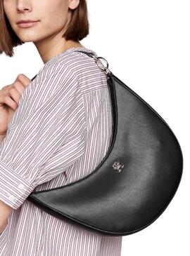 Handtasche von Tommy Hilfiger Saddle in Schwarz für Damen