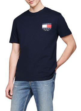 Tommy Jeans Logo Flag weißes T-Shirt für Männer