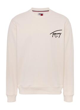 Tommy Jeans Entry Graphic beige Sweatshirt für Männer