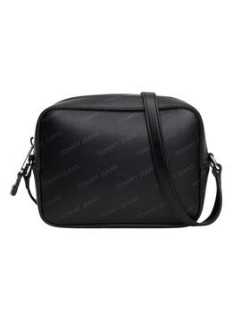 Tommy Jeans Essential Must Camera Print schwarze Tasche für Frauen