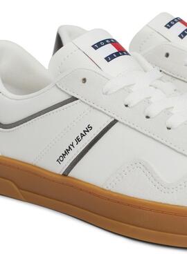 Tommy Jeans Greenwich weiß und grau Turnschuhe für Frauen