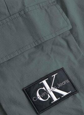 Calvin Klein Jeans gewaschene graue Cargohose für Männer