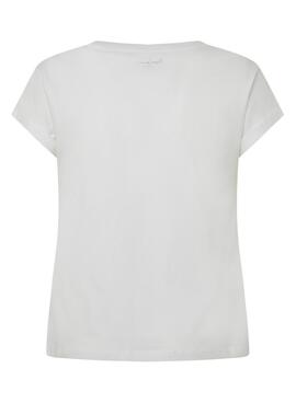 T-Shirt Pepe Jeans Evette weiß für Damen