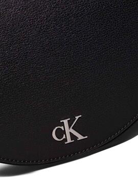 Calvin Klein Jeans Saddle Minimal schwarze Handtasche für Frauen