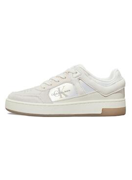 Turnschuhe Calvin Klein Jeans Basket Cupsole beige für Frauen