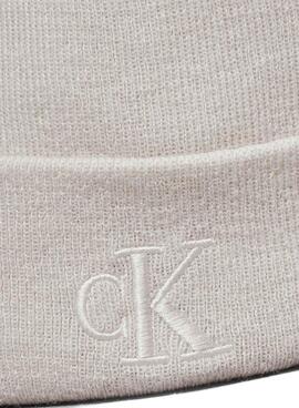 Mütze Calvin Klein Jeans Monogramm beige für Frauen