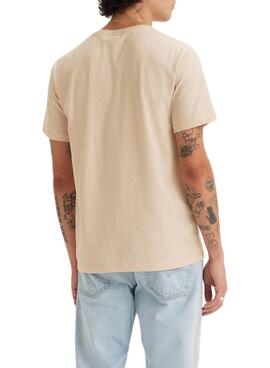 Levis Basic T-Shirt in Beige für Herren