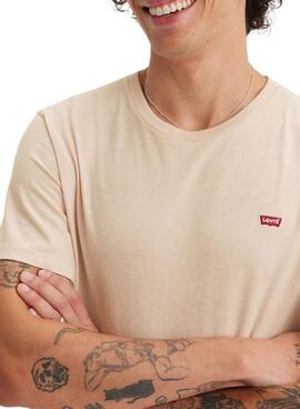 Levis Basic T-Shirt in Beige für Herren