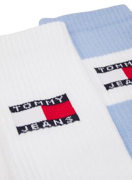 Tommy Jeans Giftbox weiße Socken für Männer und Frauen