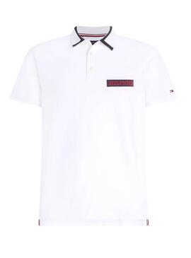 Polohemd Tommy Hilfiger Embro Weiß für Herren