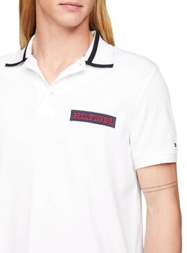 Polohemd Tommy Hilfiger Embro Weiß für Herren