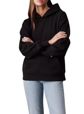 Sweatshirt Calvin Klein Jeans Mixed Logo schwarz für Frauen